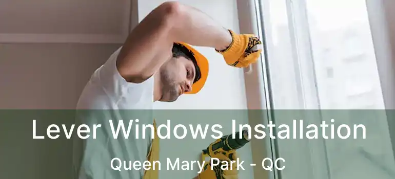  Lever Windows Installation Queen Mary Park - QC