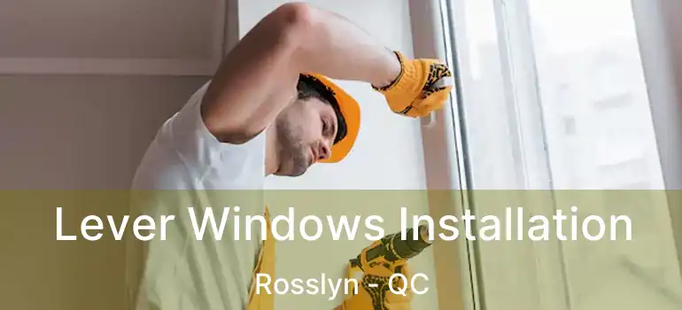  Lever Windows Installation Rosslyn - QC