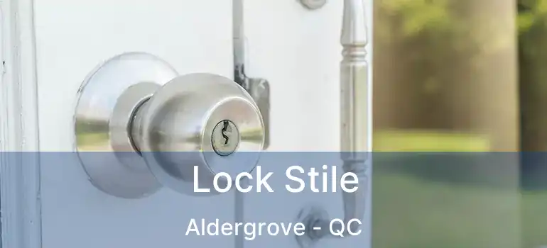  Lock Stile Aldergrove - QC