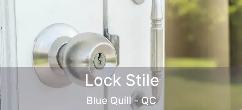  Lock Stile Blue Quill - QC