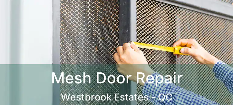  Mesh Door Repair Westbrook Estates - QC