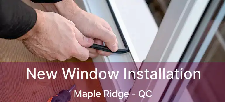  New Window Installation Maple Ridge - QC