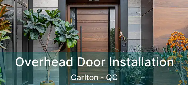  Overhead Door Installation Carlton - QC