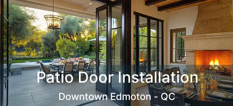  Patio Door Installation Downtown Edmoton - QC