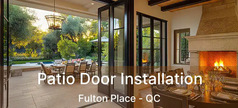  Patio Door Installation Fulton Place - QC