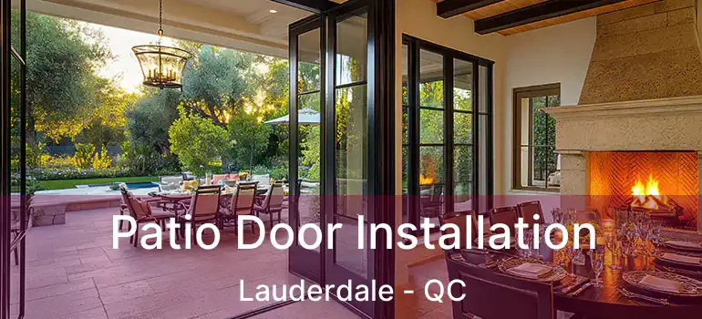  Patio Door Installation Lauderdale - QC