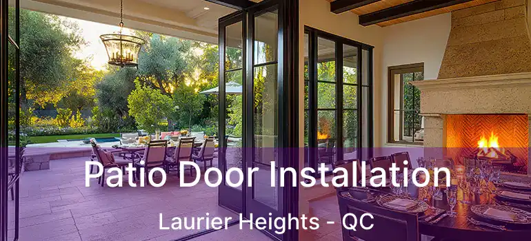  Patio Door Installation Laurier Heights - QC