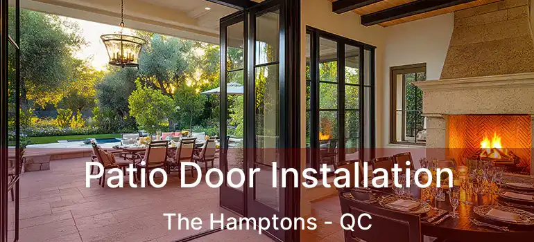  Patio Door Installation The Hamptons - QC