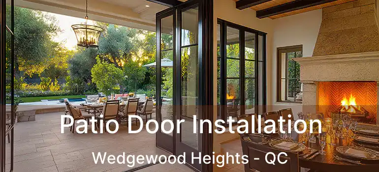  Patio Door Installation Wedgewood Heights - QC