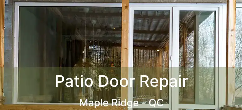  Patio Door Repair Maple Ridge - QC
