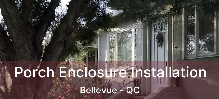  Porch Enclosure Installation Bellevue - QC