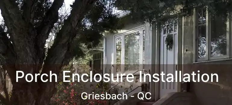  Porch Enclosure Installation Griesbach - QC