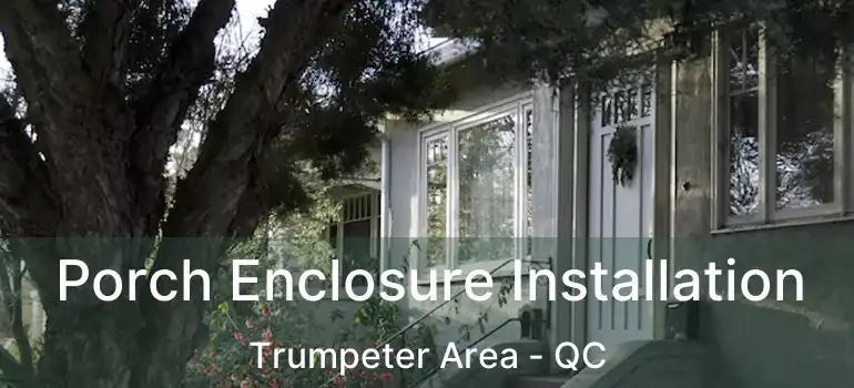  Porch Enclosure Installation Trumpeter Area - QC
