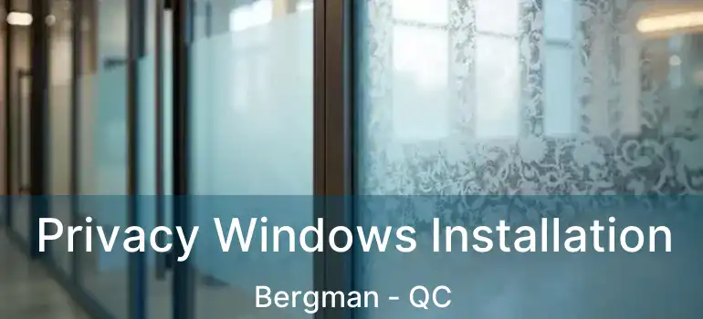  Privacy Windows Installation Bergman - QC