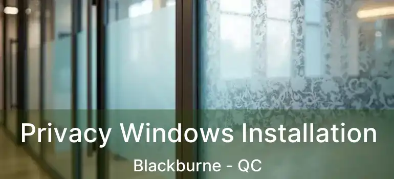  Privacy Windows Installation Blackburne - QC