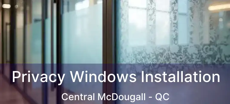  Privacy Windows Installation Central McDougall - QC