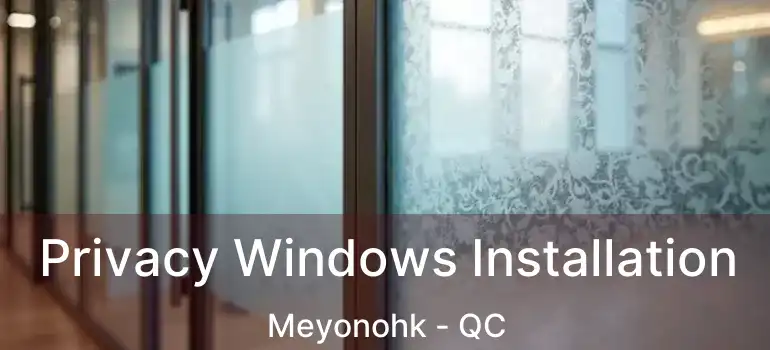  Privacy Windows Installation Meyonohk - QC