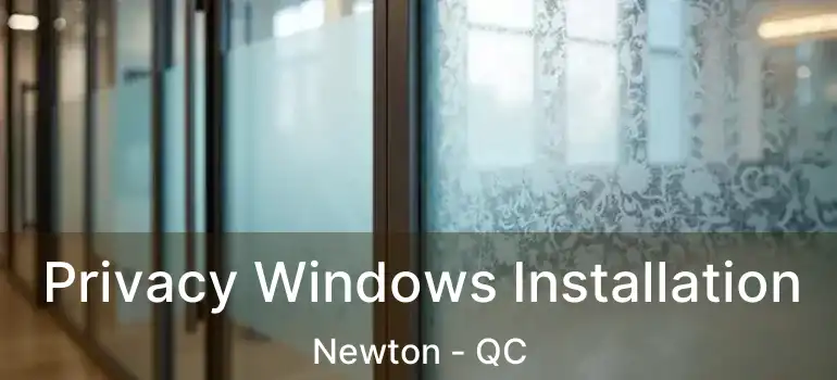  Privacy Windows Installation Newton - QC