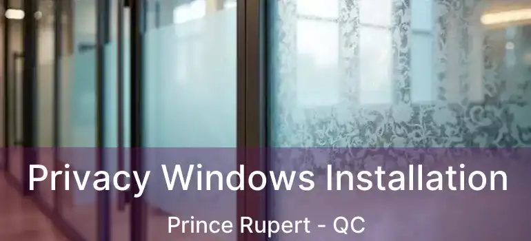  Privacy Windows Installation Prince Rupert - QC
