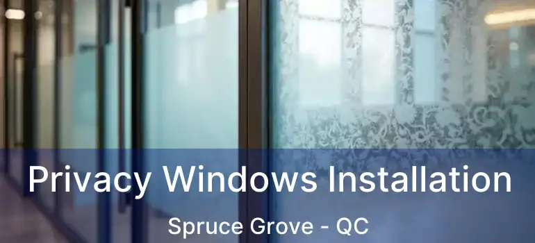  Privacy Windows Installation Spruce Grove - QC