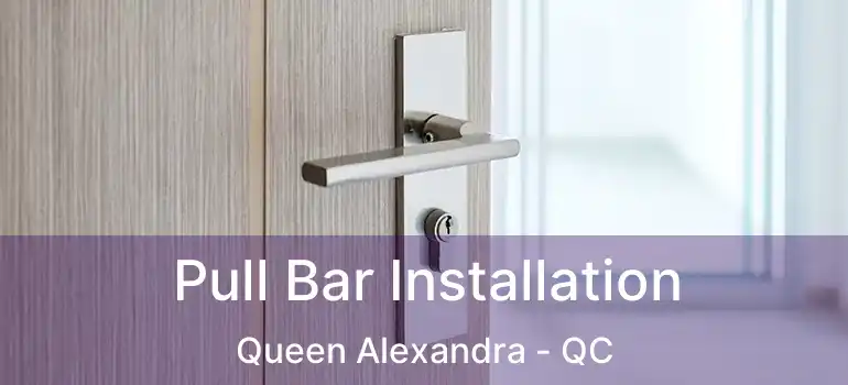  Pull Bar Installation Queen Alexandra - QC