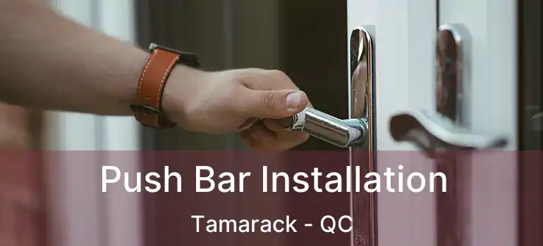  Push Bar Installation Tamarack - QC