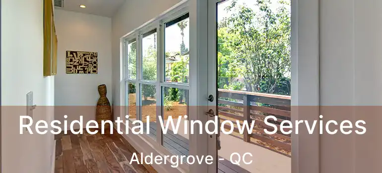 Residential Window Services Aldergrove - QC