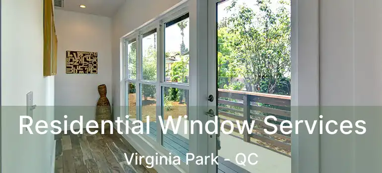  Residential Window Services Virginia Park - QC