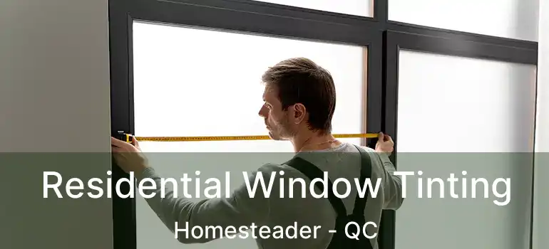  Residential Window Tinting Homesteader - QC