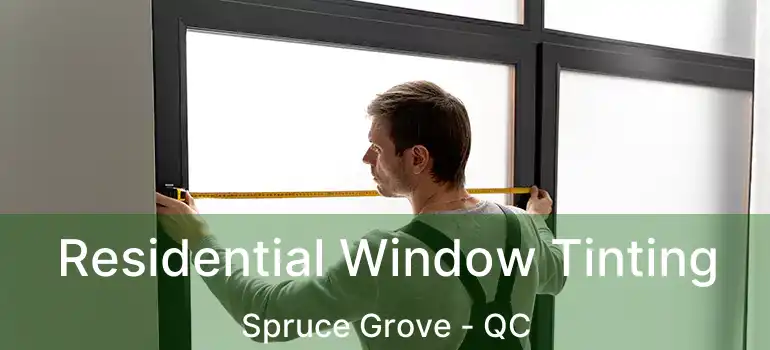  Residential Window Tinting Spruce Grove - QC