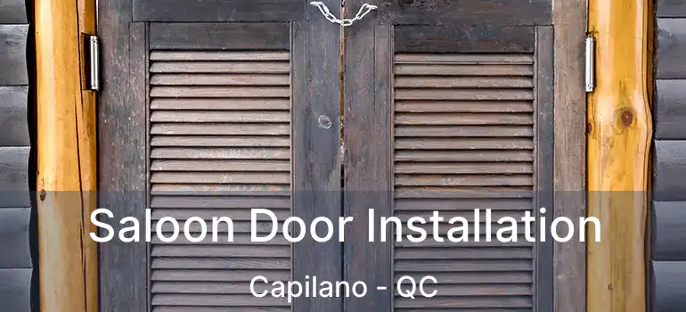  Saloon Door Installation Capilano - QC