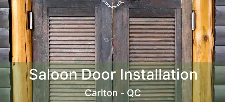  Saloon Door Installation Carlton - QC
