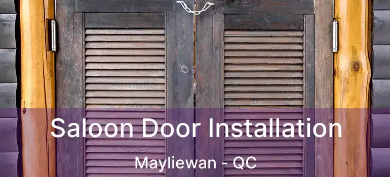  Saloon Door Installation Mayliewan - QC