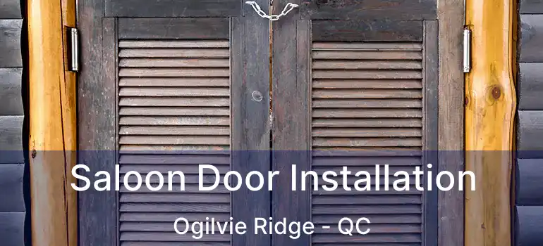 Saloon Door Installation Ogilvie Ridge - QC