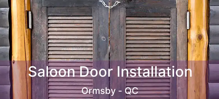  Saloon Door Installation Ormsby - QC