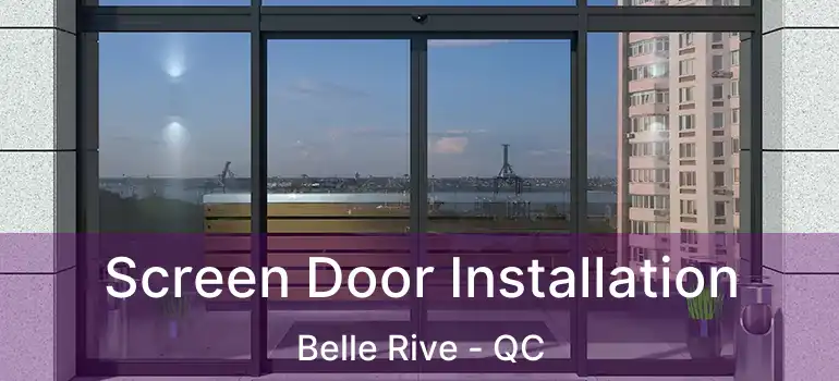  Screen Door Installation Belle Rive - QC