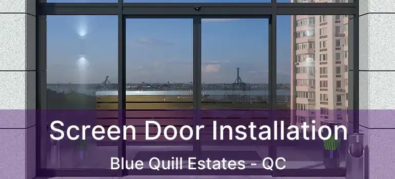  Screen Door Installation Blue Quill Estates - QC