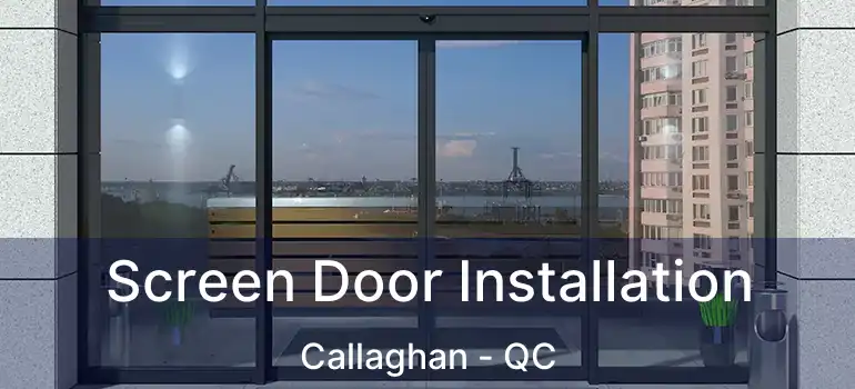  Screen Door Installation Callaghan - QC