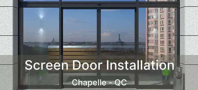  Screen Door Installation Chapelle - QC