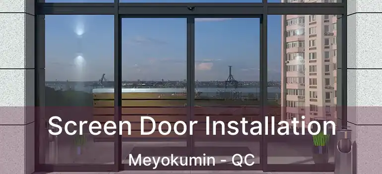  Screen Door Installation Meyokumin - QC