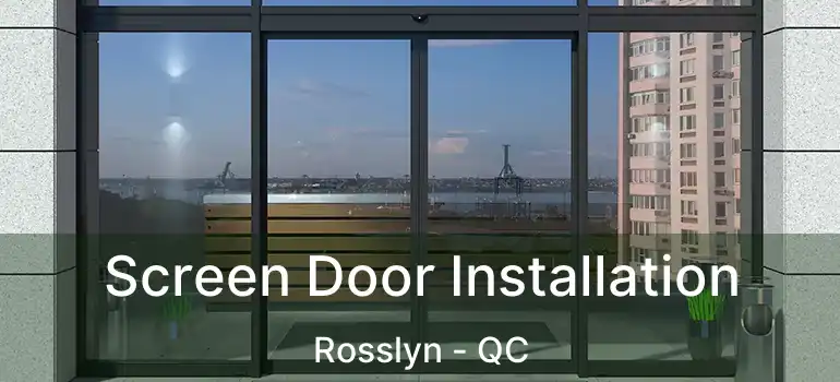  Screen Door Installation Rosslyn - QC
