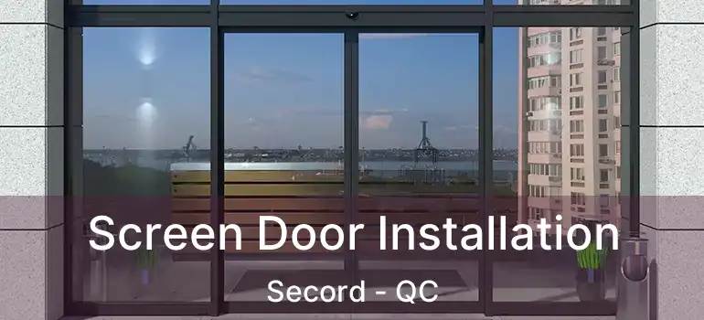  Screen Door Installation Secord - QC