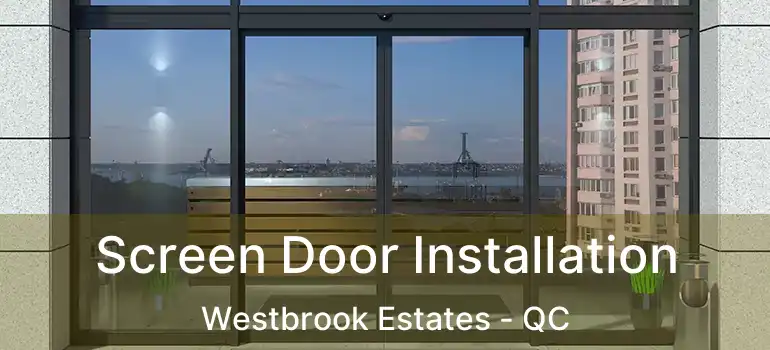  Screen Door Installation Westbrook Estates - QC