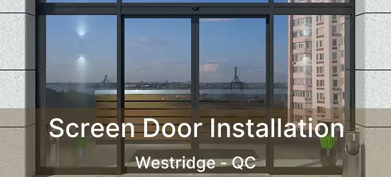  Screen Door Installation Westridge - QC