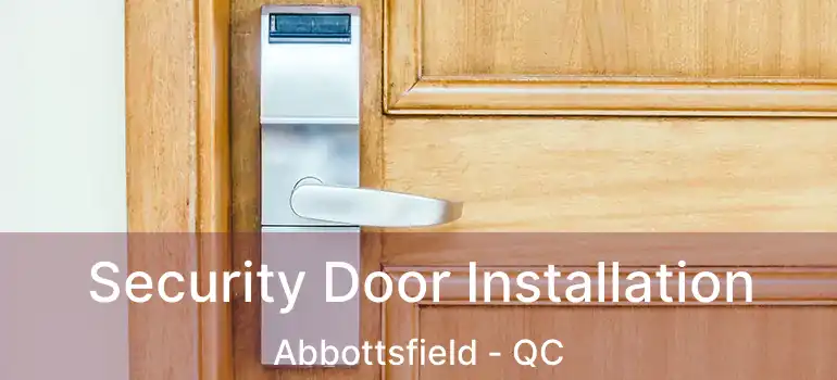  Security Door Installation Abbottsfield - QC
