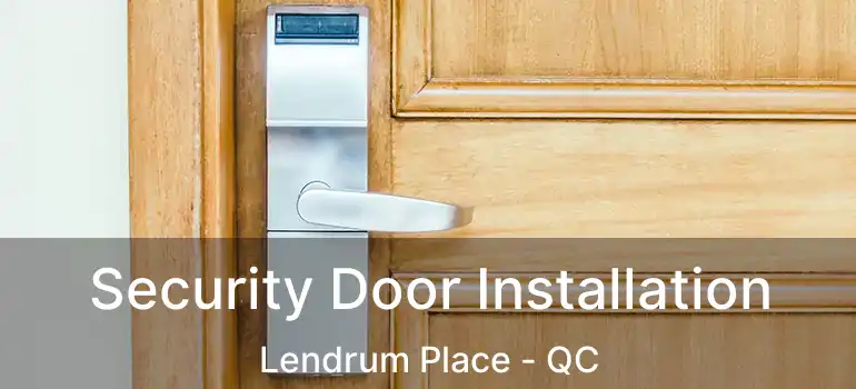  Security Door Installation Lendrum Place - QC