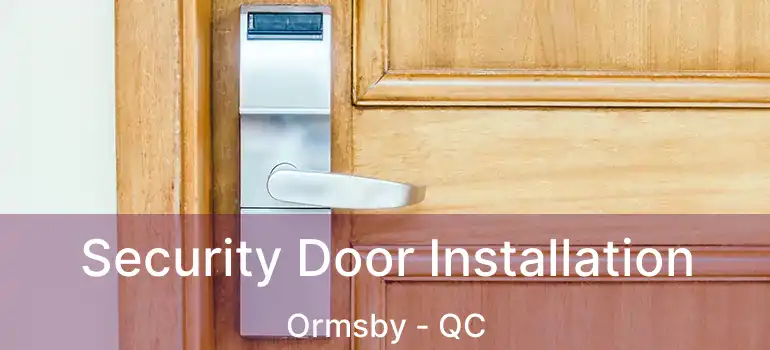  Security Door Installation Ormsby - QC