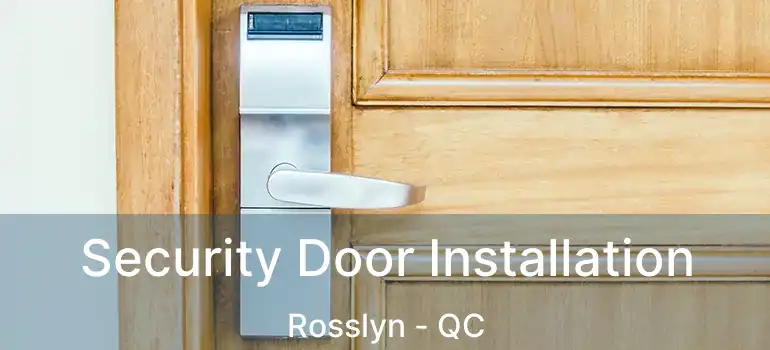  Security Door Installation Rosslyn - QC