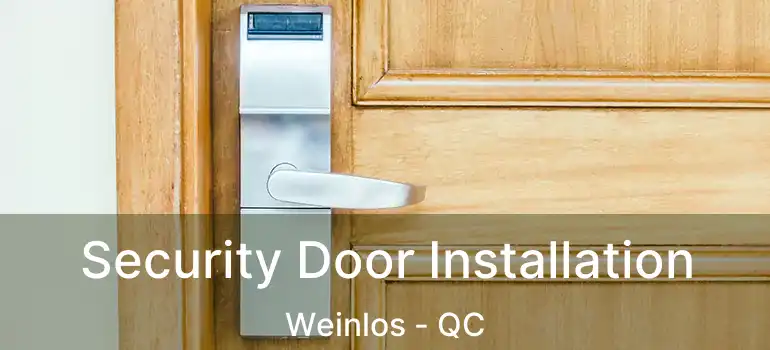  Security Door Installation Weinlos - QC