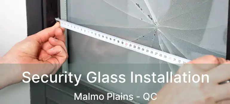  Security Glass Installation Malmo Plains - QC